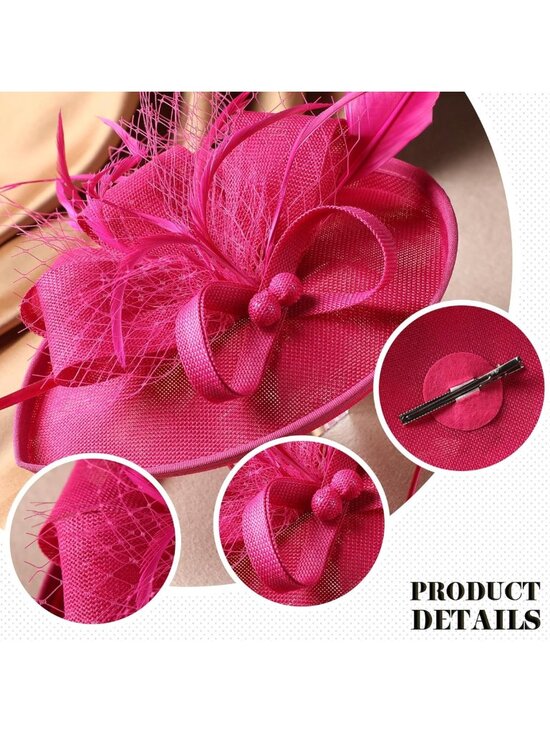 Vintage Kentucky Fascinator Hat for Women - Tea Party, Church, Derby Headband main image 5